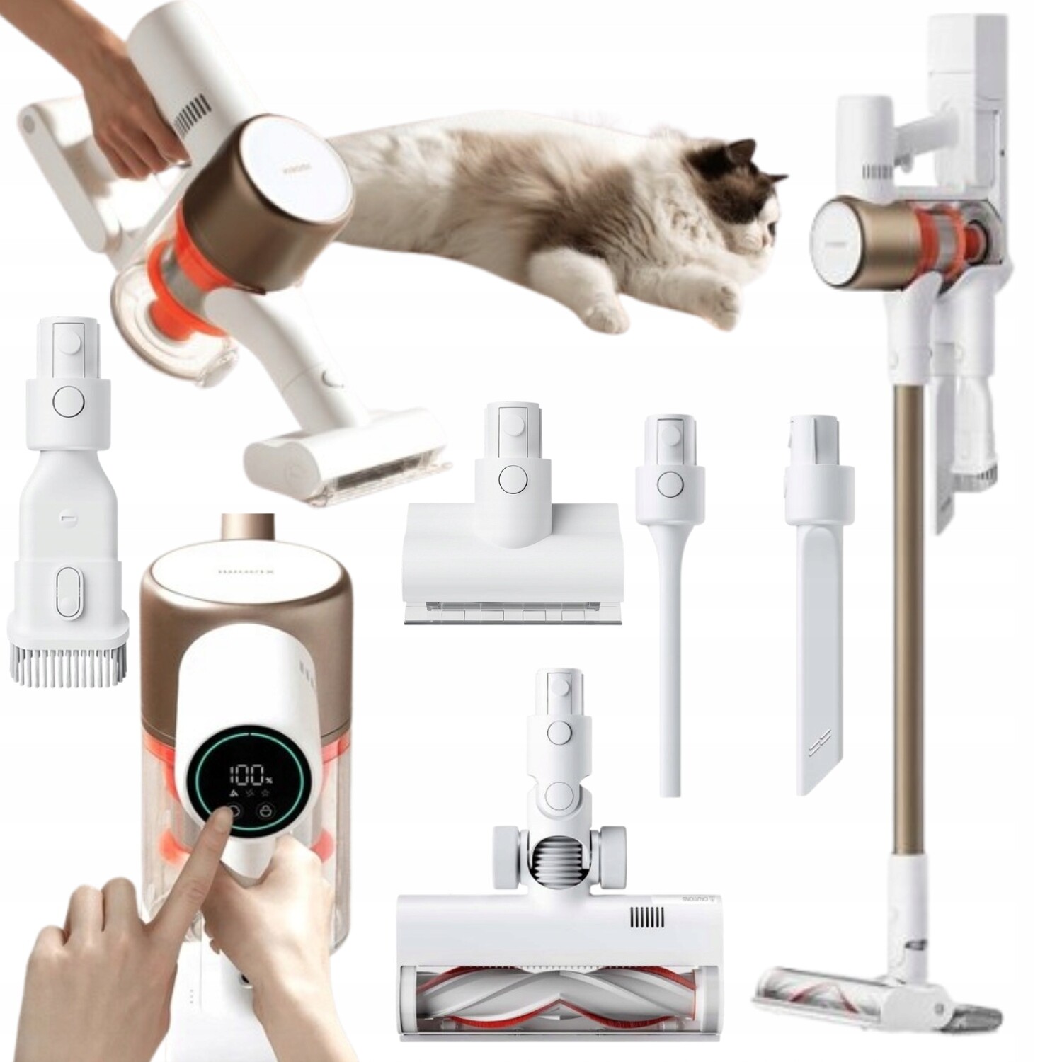 Vysavač Xiaomi Bezdrátový Vertikální Funkce mytí Vacuum G10 Plus 425 W