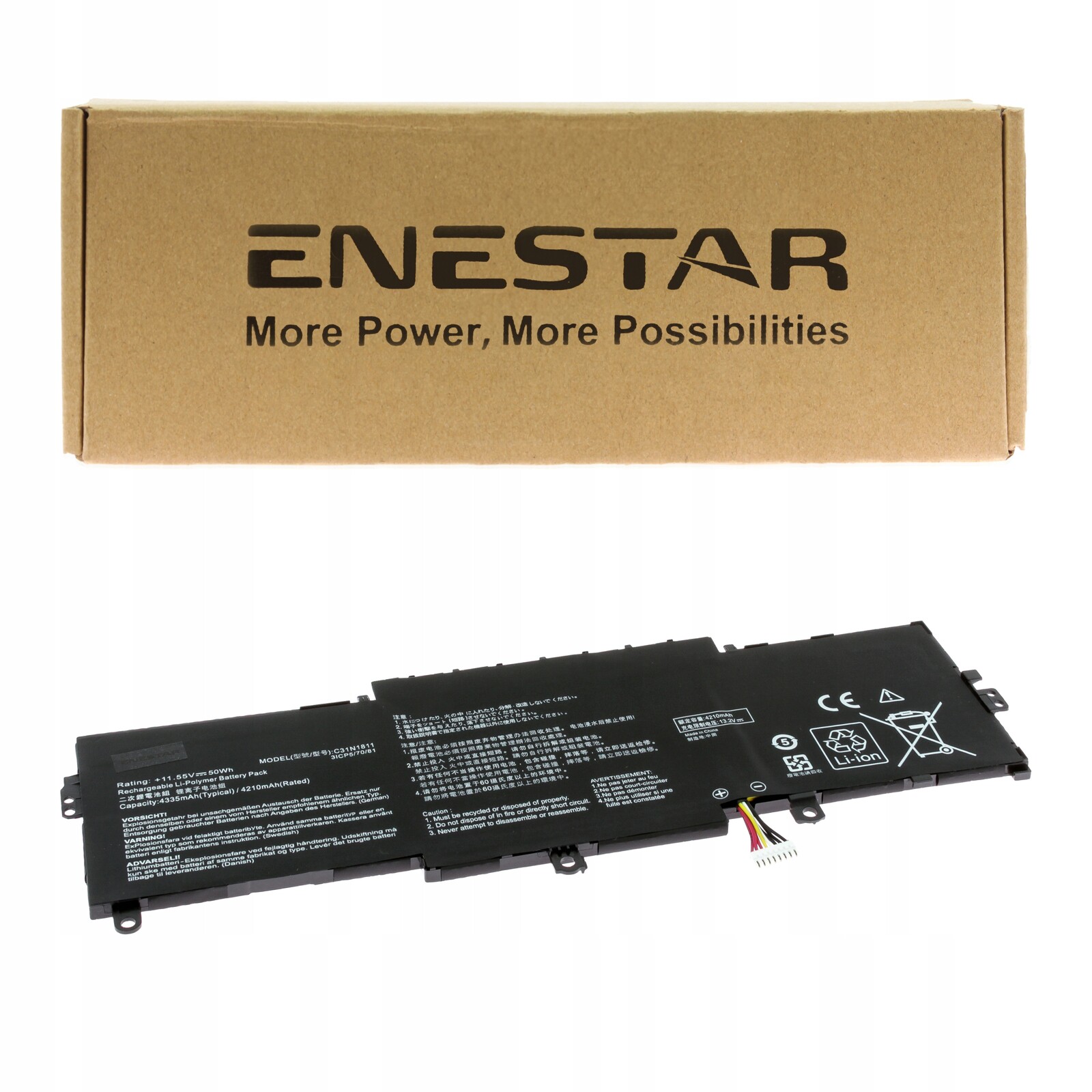 Prémiová baterie pro Asus C31N1811 ZenBook 14 UX433 UX433F UX433FA UX433FN