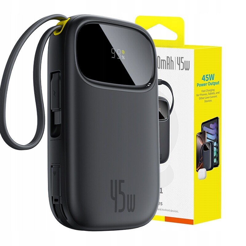 Baseus Rychlý Power Bank 20000MAH Pd 47W Usb-c Lightning Silný Bezpečný