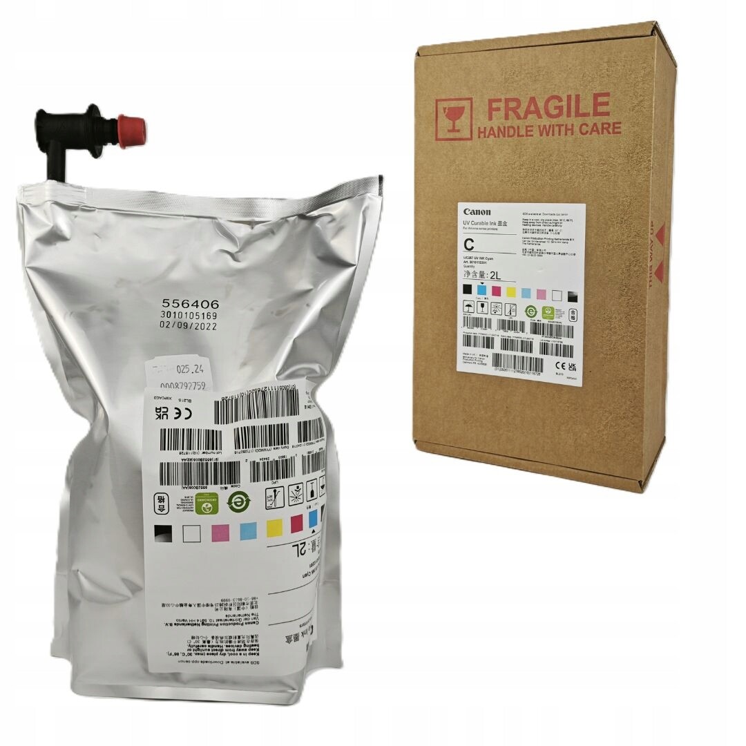 Inkoust Canon IJC257 Uv Ink Cyan 2 l pro Arizonu 1240, 1260, 300, 640, 550