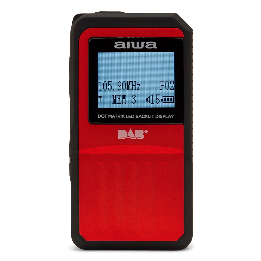 Přenosné rádio Aiwa RD-20DAB/RD, Dab+/fm, červené