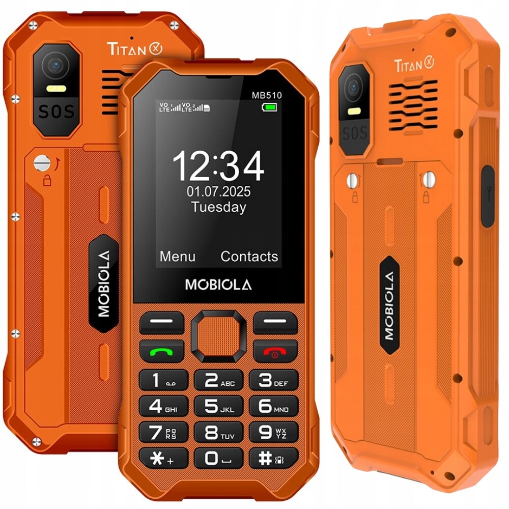 Mobilní Telefon Na Stavbu Telefonu Pro Seniory Zesílený Mobiola MB510 4G