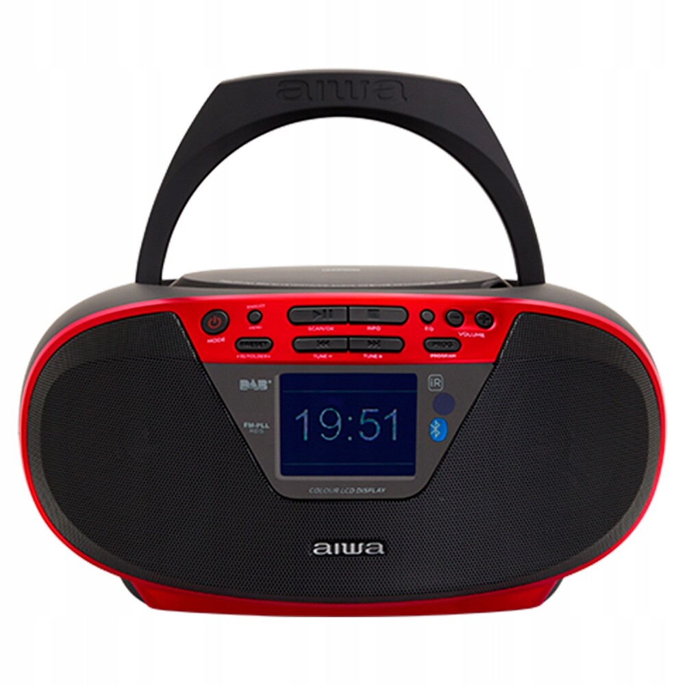 Boombox Aiwa BBTU-500 Dab+/fm červený