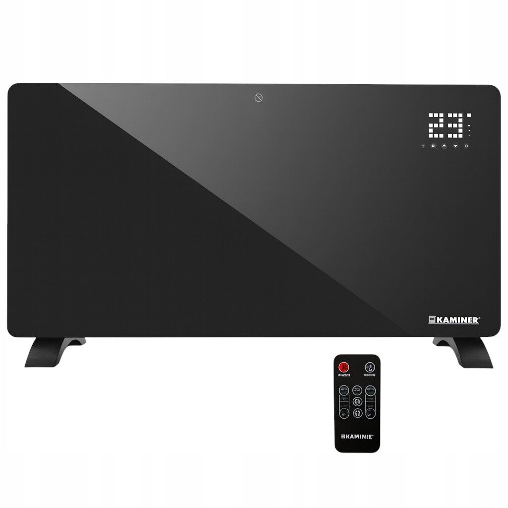 Kaminer 26572 Chytrý skleněný konvektor s WiFi, 2500 W, černá