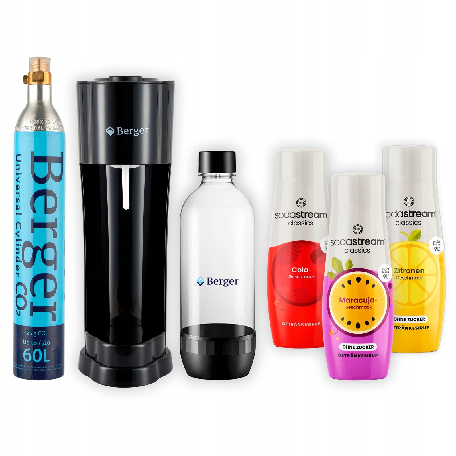 Berger SM-102 Cola Maracuja Citron Megapack sodastream