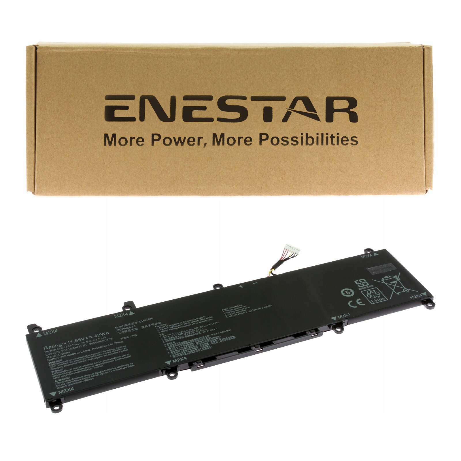 Prémiová baterie pro Asus C31N1806 VivoBook S13 S330 S330F X330FA X330UA