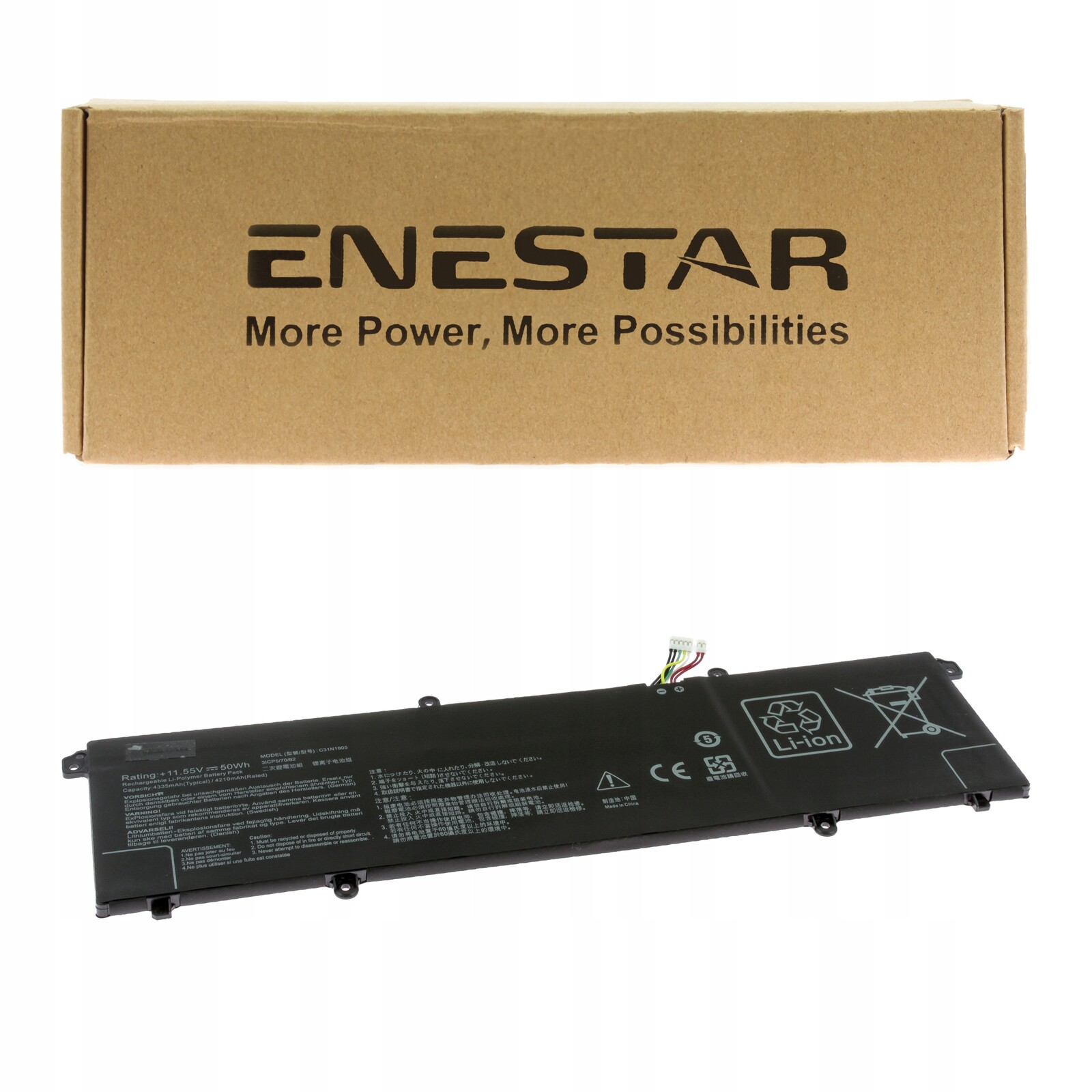 Prémiová baterie pro Asus C31N1905 VivoBook 17 X1704VA X1704ZA 17X M3704YA