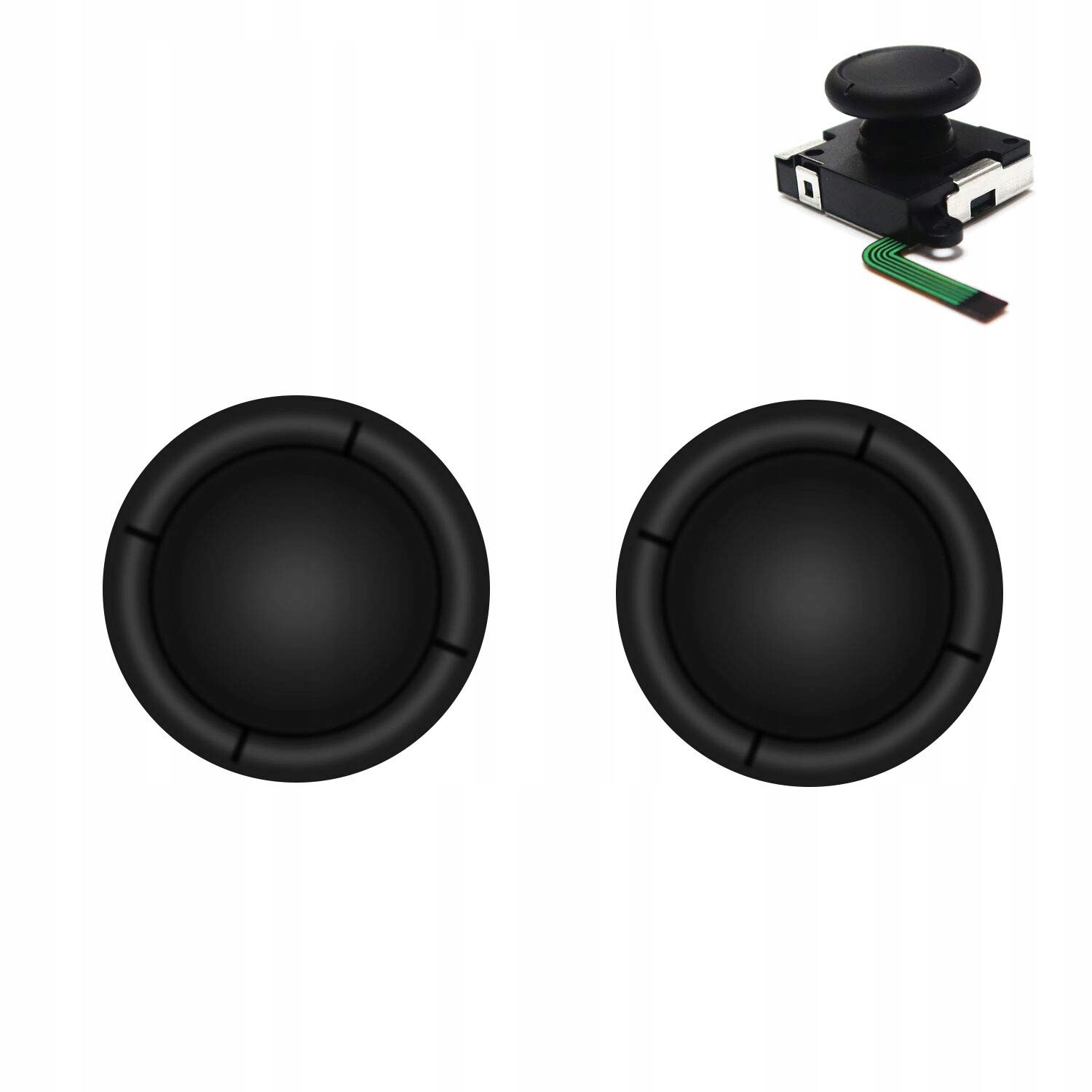 2x Opravné Gumičky Na Plast Pro Ns Joy-con Oled Lite Černé