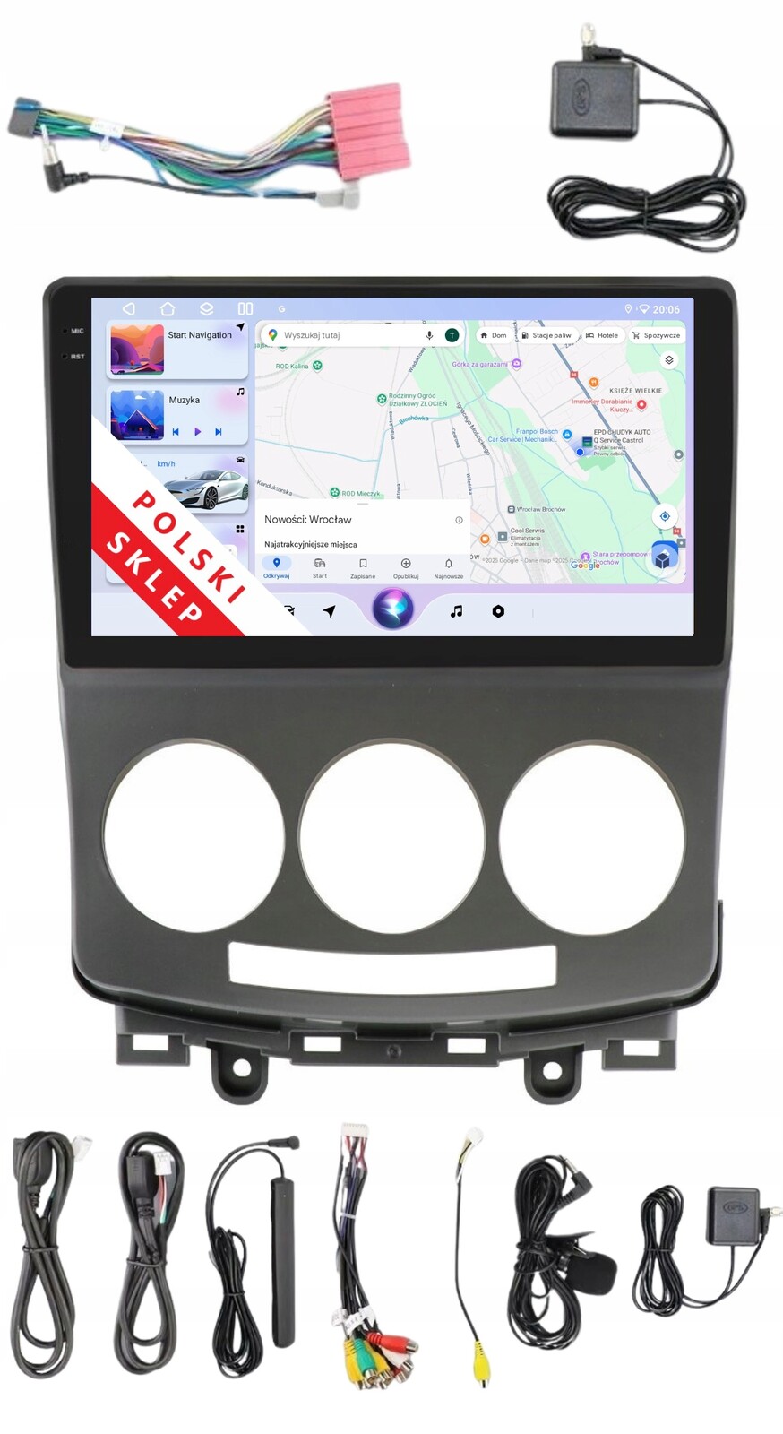 Rádio 2DIN Navigace Android Mazda 5 A 1 Cr 4/64 Gb Carplay Dsp Lte
