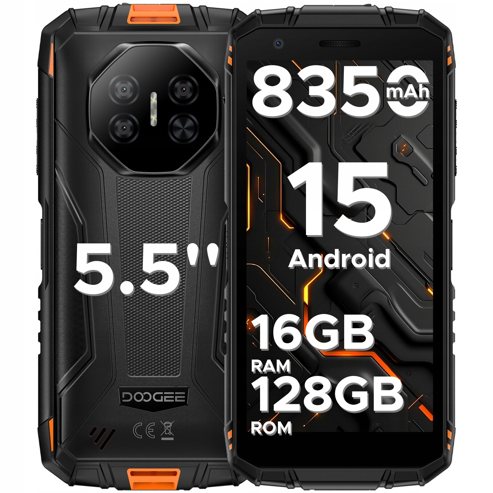 Chytrý telefon DooGee Fire 3 Pro 4 Gb 128 Gb 4G (lte) oranžový