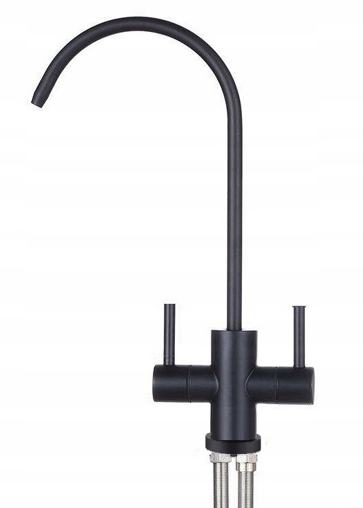 Výlevka Kohoutek Baterie do filtru černá -osmoza Dual Black Mat