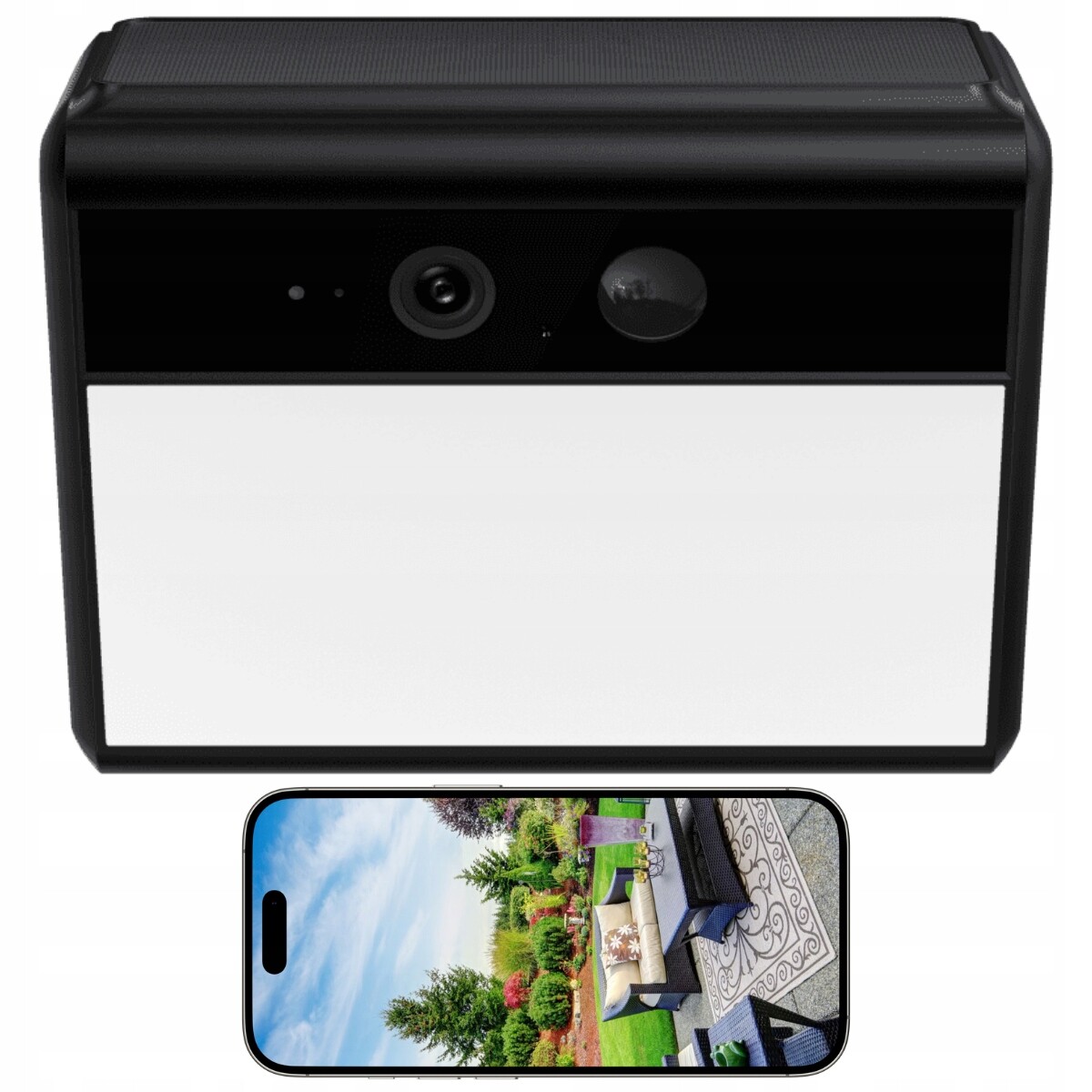 Venkovní WiFi kamera Solární Bezdrátová Ip kamera s halogenem Uhd Alarm Woox