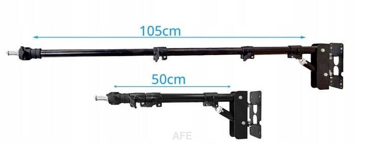Teleskopické Rameno Výložník Nástěnný Držák Pro Studiové Lampy 50 105 cm
