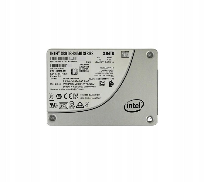 Intel Ssd D3 S4510 3,84 Tb 2,5