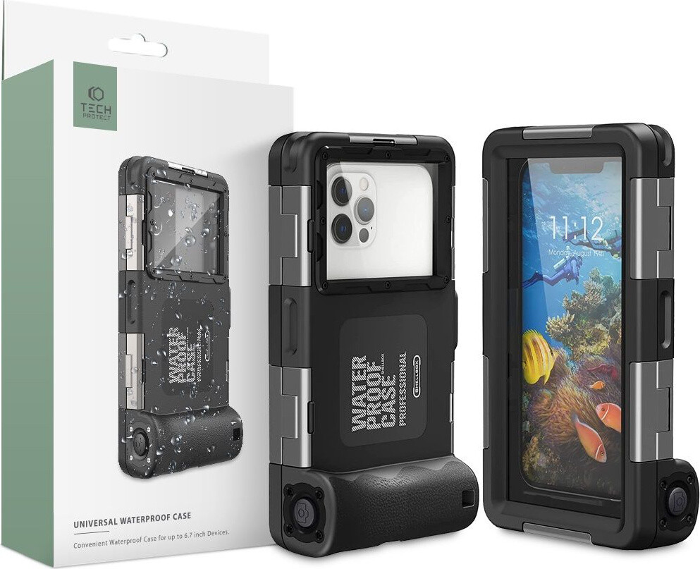 Univerzální Voděodolné Pouzdro Tech-protect IPX8 Pro Potápění