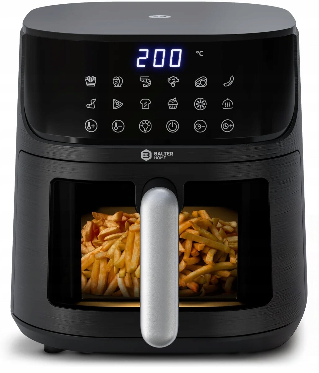 Rodinná beztuková fritéza Air Fryer XXL Balter 1500W 5,5 l Led 4os