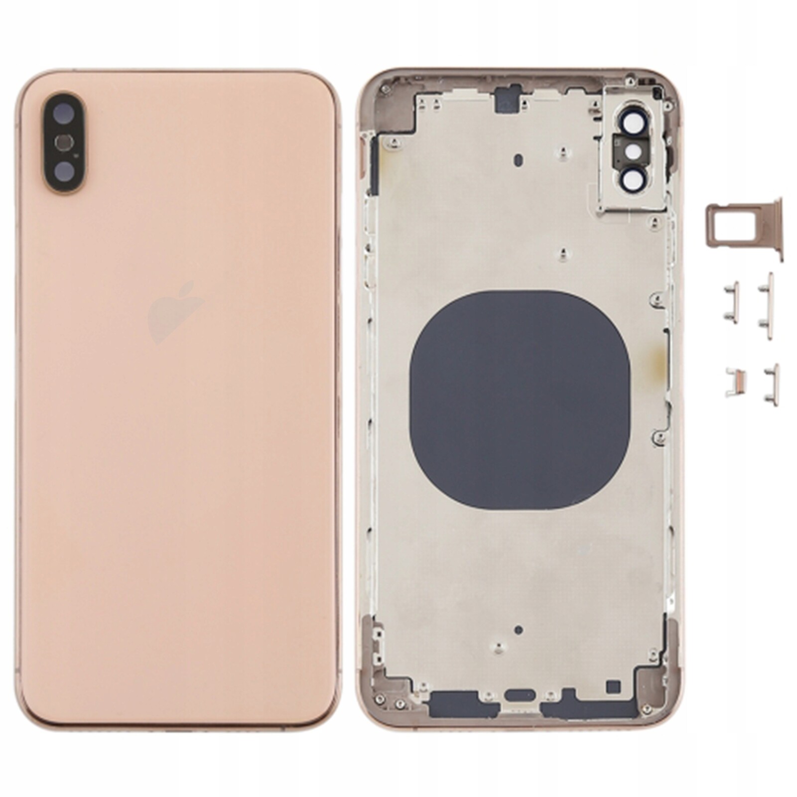 Kompletní pouzdro pro Apple iPhone Xs Max, zlatý kryt