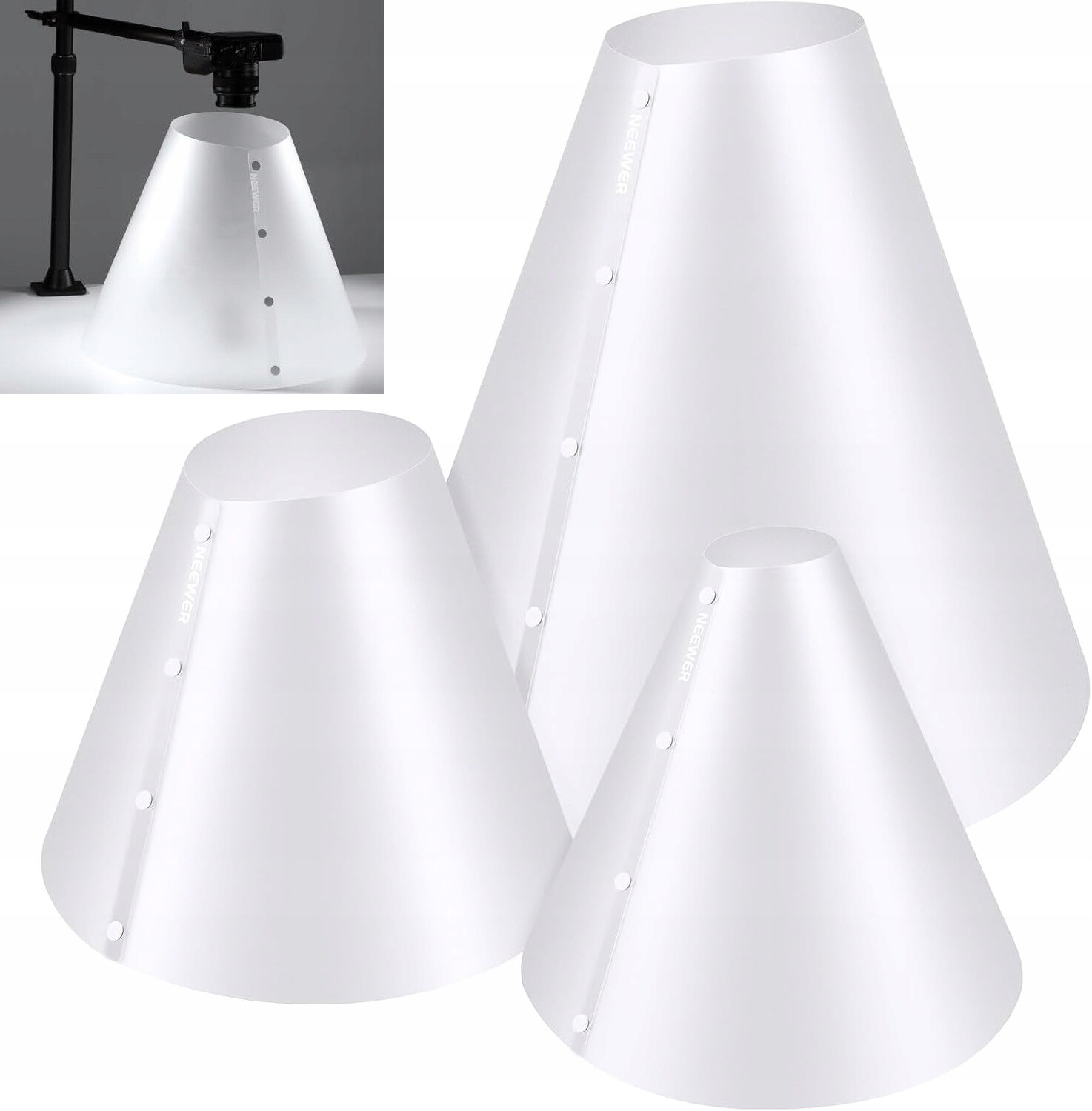 Neewer 3x kuželový Difuzér 14