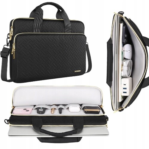 Taška Na Notebook Voděodolné Pouzdro S Ramenním Popruhem, Černá