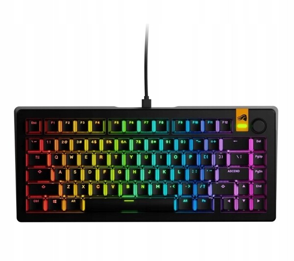 Glorious Gmmk 3 He 75% Usb-c Mechanická drátová klávesnice Černá