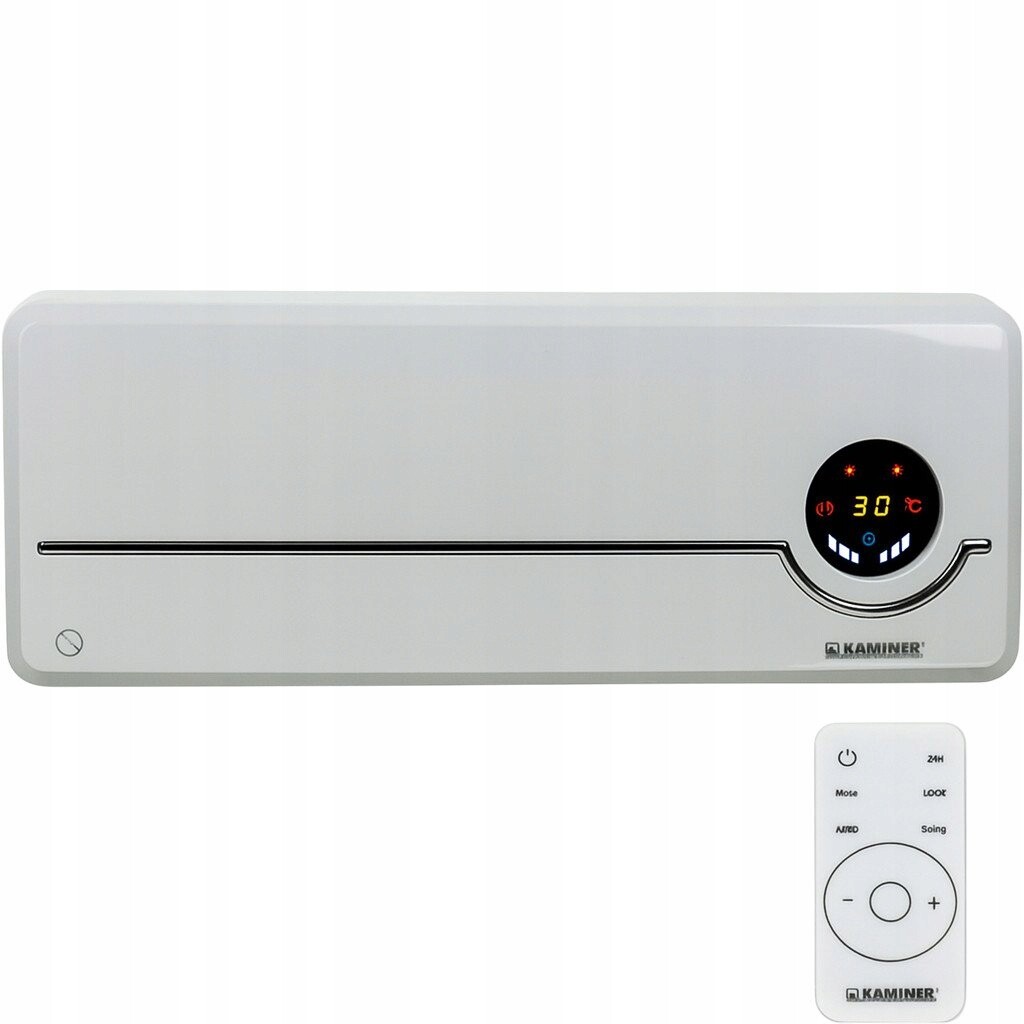 Kaminer 26389 Nástěnný teplovzdušný ventilátor Airo s Wifi, 2000 W, bílá