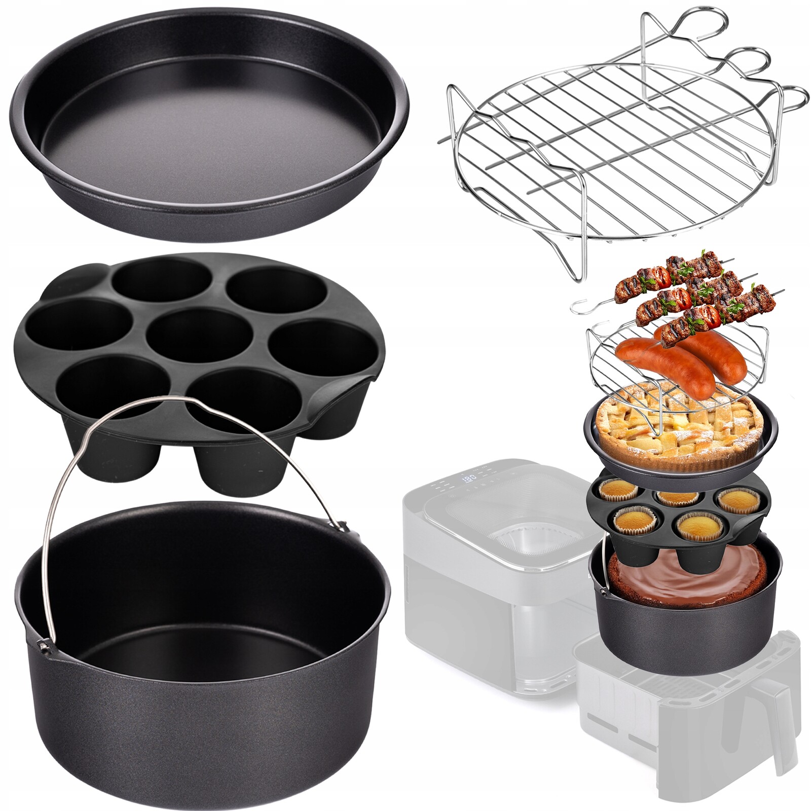 Příslušenství K Fritéze Lehmann Air Fryer, Sada 4 Univerzálních Prvků