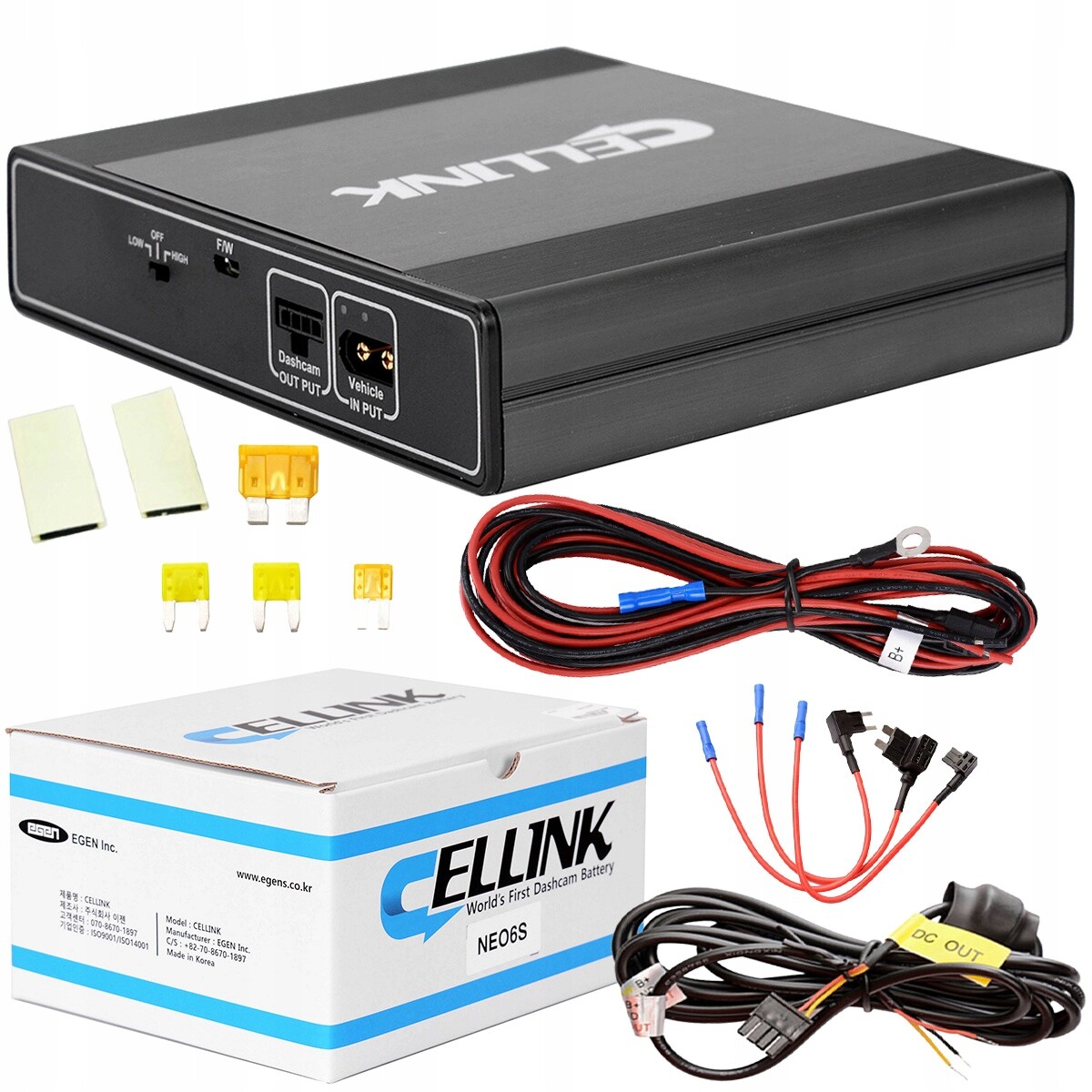 Cellink NEO6 S Powerbank pro kamery do auta pro videorekordéry