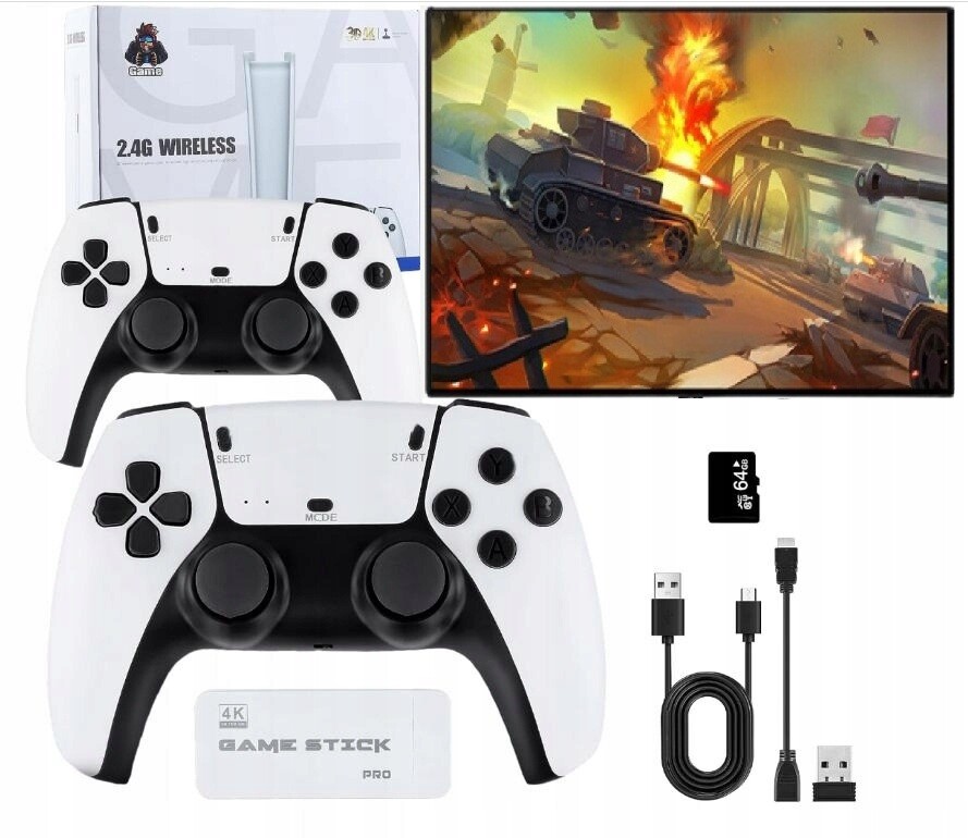 Retro konzole 20 000 her 2 Pady Bezdrátové 64GB Hdmi Ideální jako Dárek