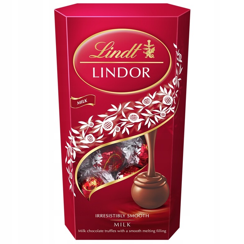 Lindor pralinky Mléčná čokoláda krabička, 600g