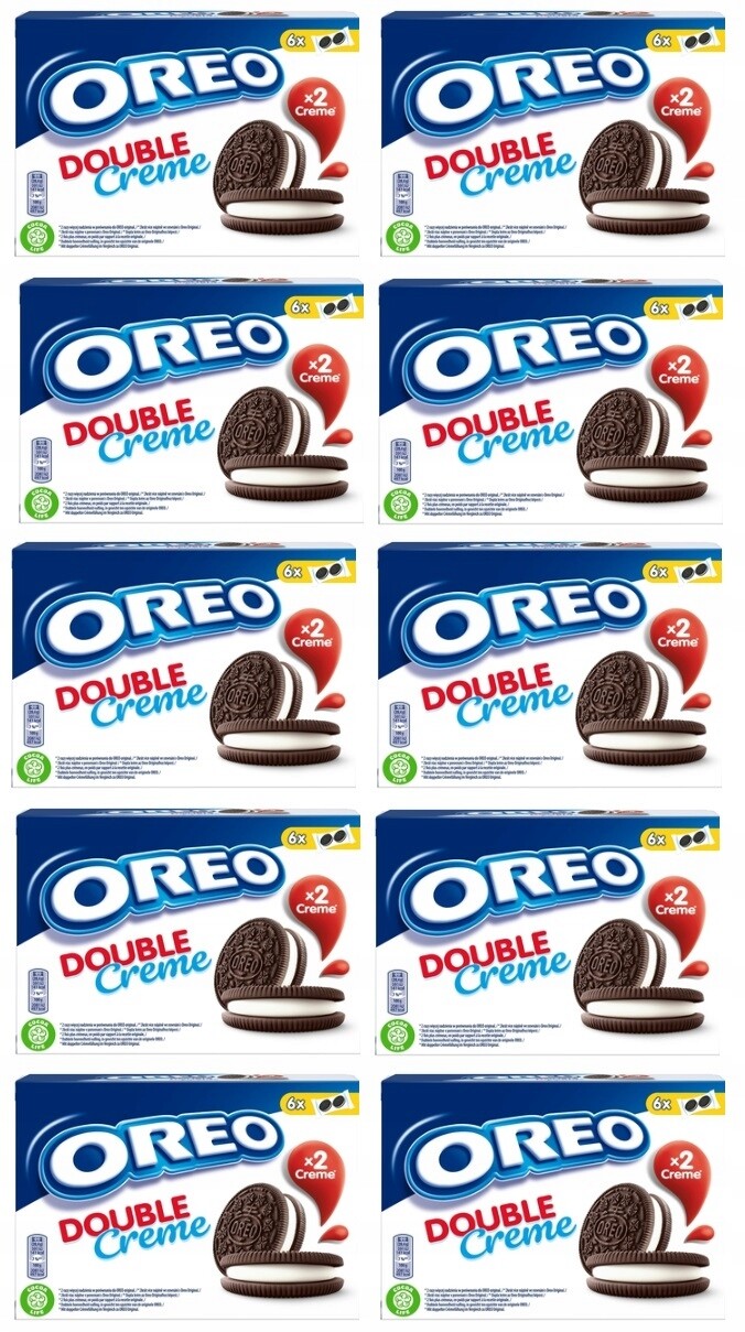 10 x 170 g Oreo Double Creme sušenky Karton