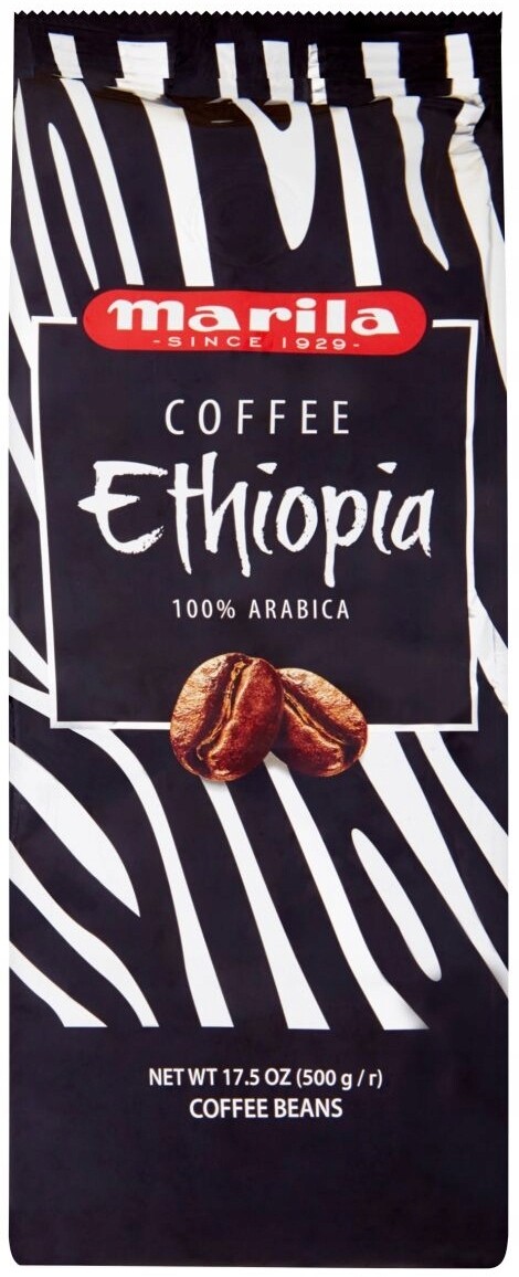 Marila Ethiopia pražená zrnková káva 500g
