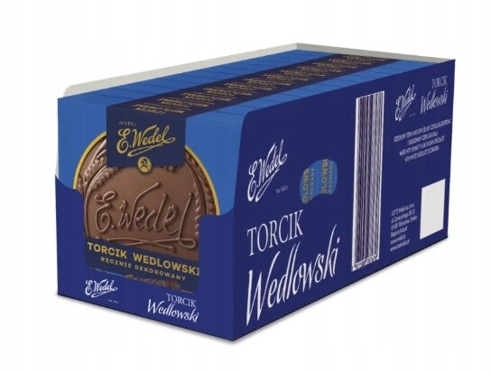 12 x 250 g Wedel Torcik Wedlowski ručně zdobený Karton