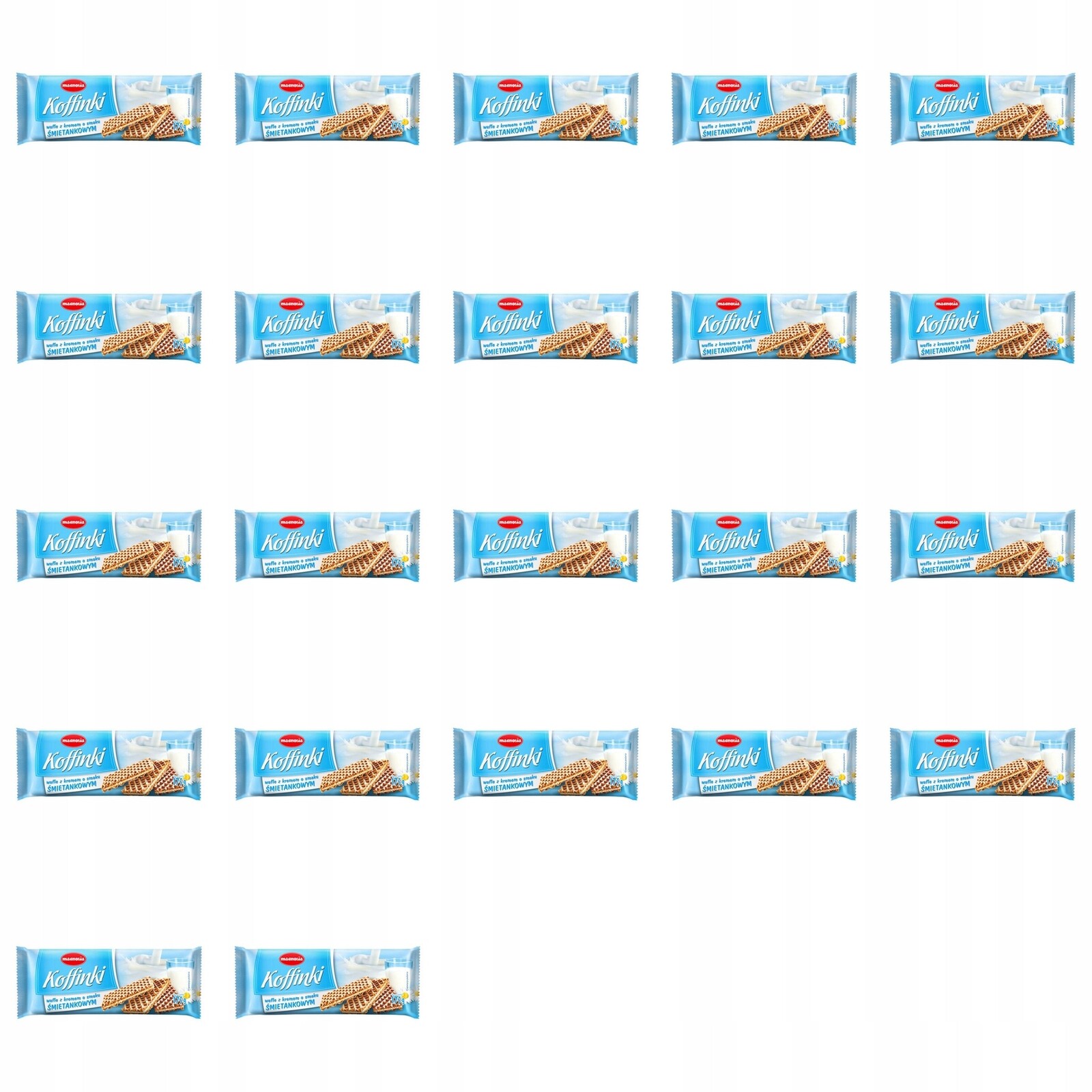 22 x 175 g Magnolia Koffinki Oplatky s krémem a smetanovou příchutí Karton