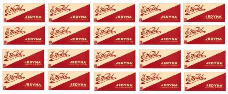 20x 100g Wedel Pouze hořká Čokoláda v krabičce