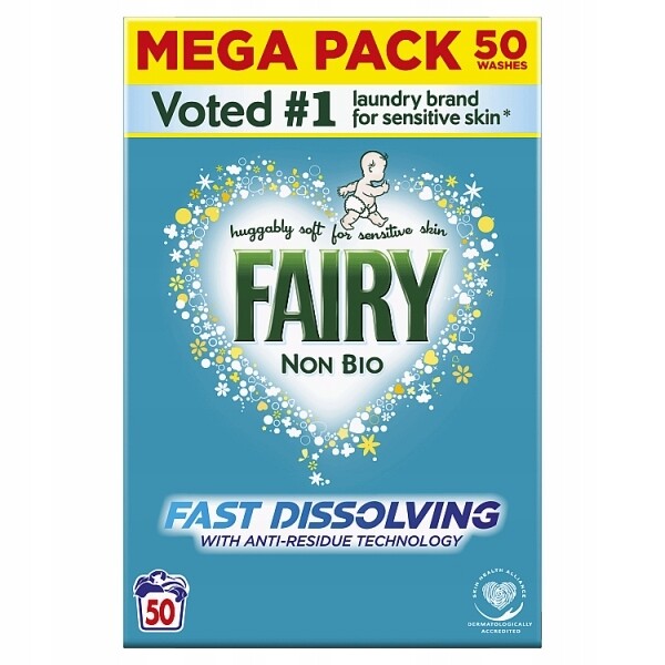 Fairy Non Bio sensitive prací prášek Orygi Uk