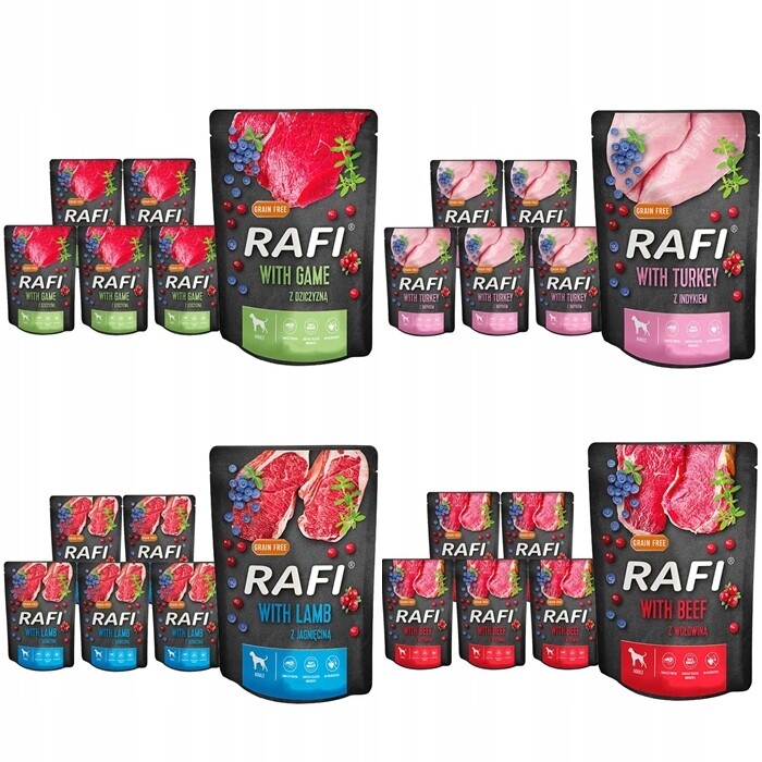 Dolina Noteci mokré Rafi mix chutí 12 x 300g polské vodítka