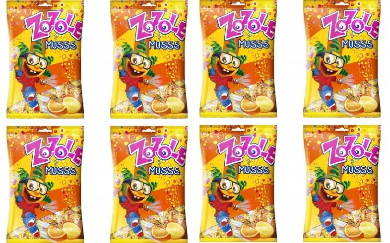 8x 1kg Zozole pomeranč citron Bonbóny v krabičce