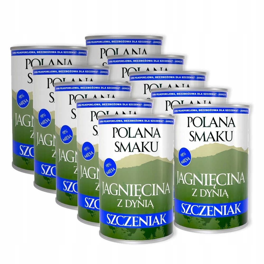 Polana Smaku Jehněčí maso s dýní 10x400g Krmivo Monoprotein Štěně