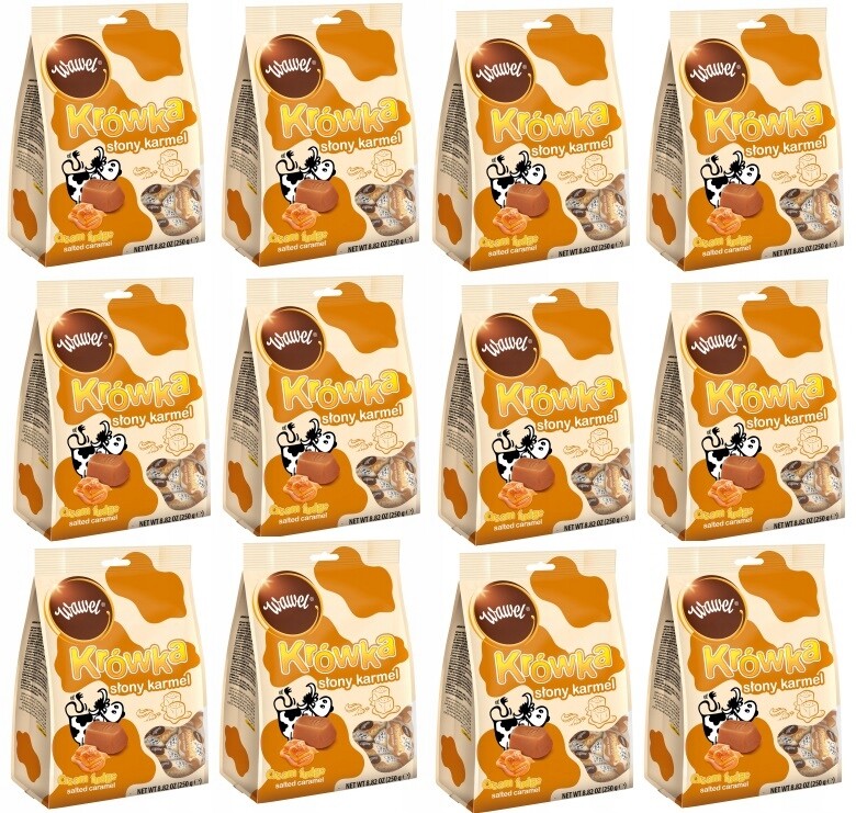 12x 250g Wawel Bonbóny slaný karamel v Bonbón Krówka