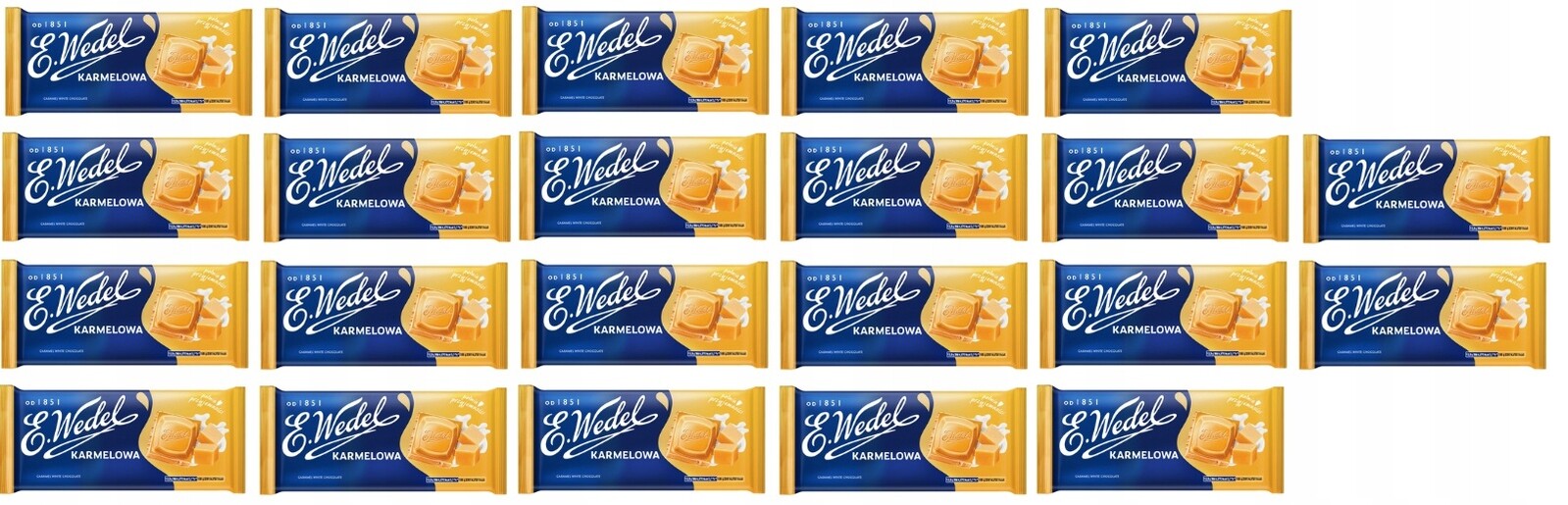 22x 80g Wedel karamelová Čokoláda v krabičce