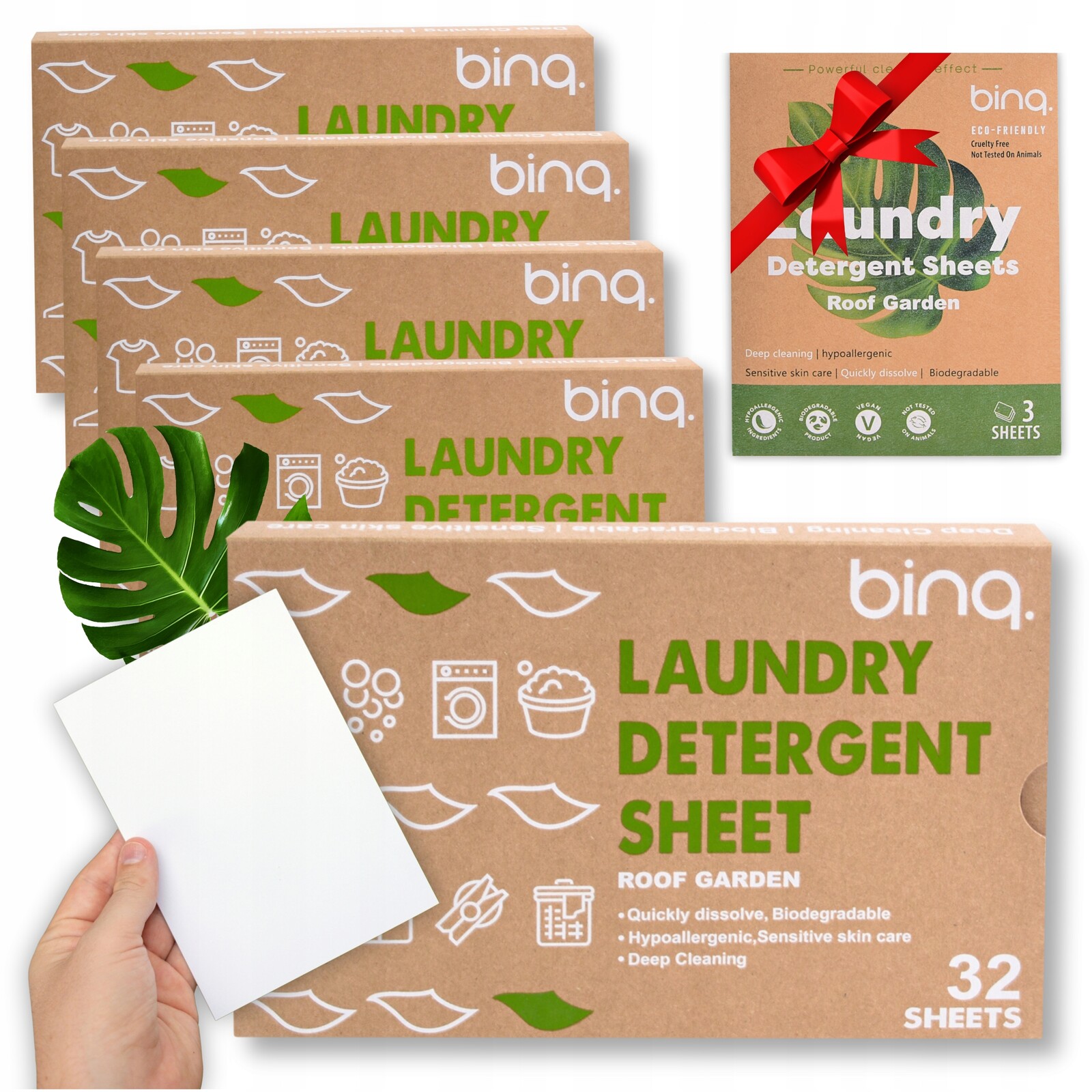 Prací lístky 160 praní Hypoalergenní Univerzální vůně Eko 3BONUS