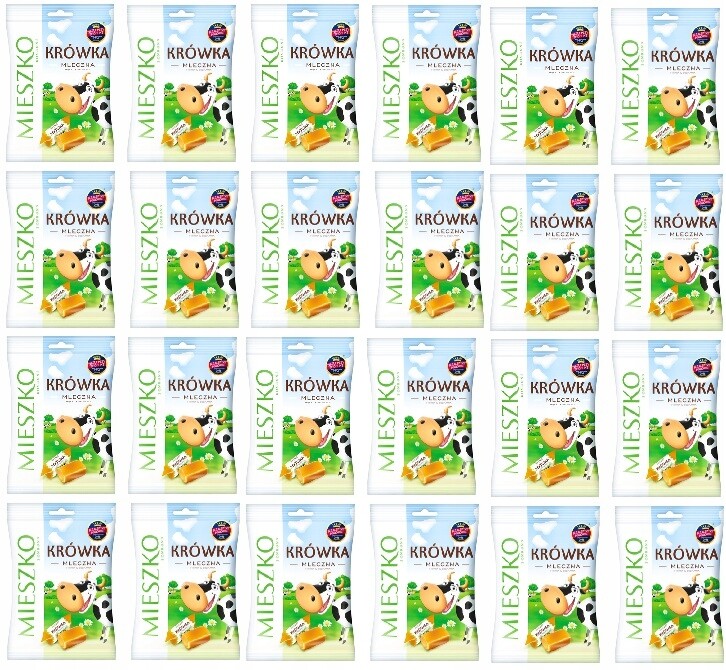 24x 215g Mieszko Mléčný Bonbón Krówka Karton