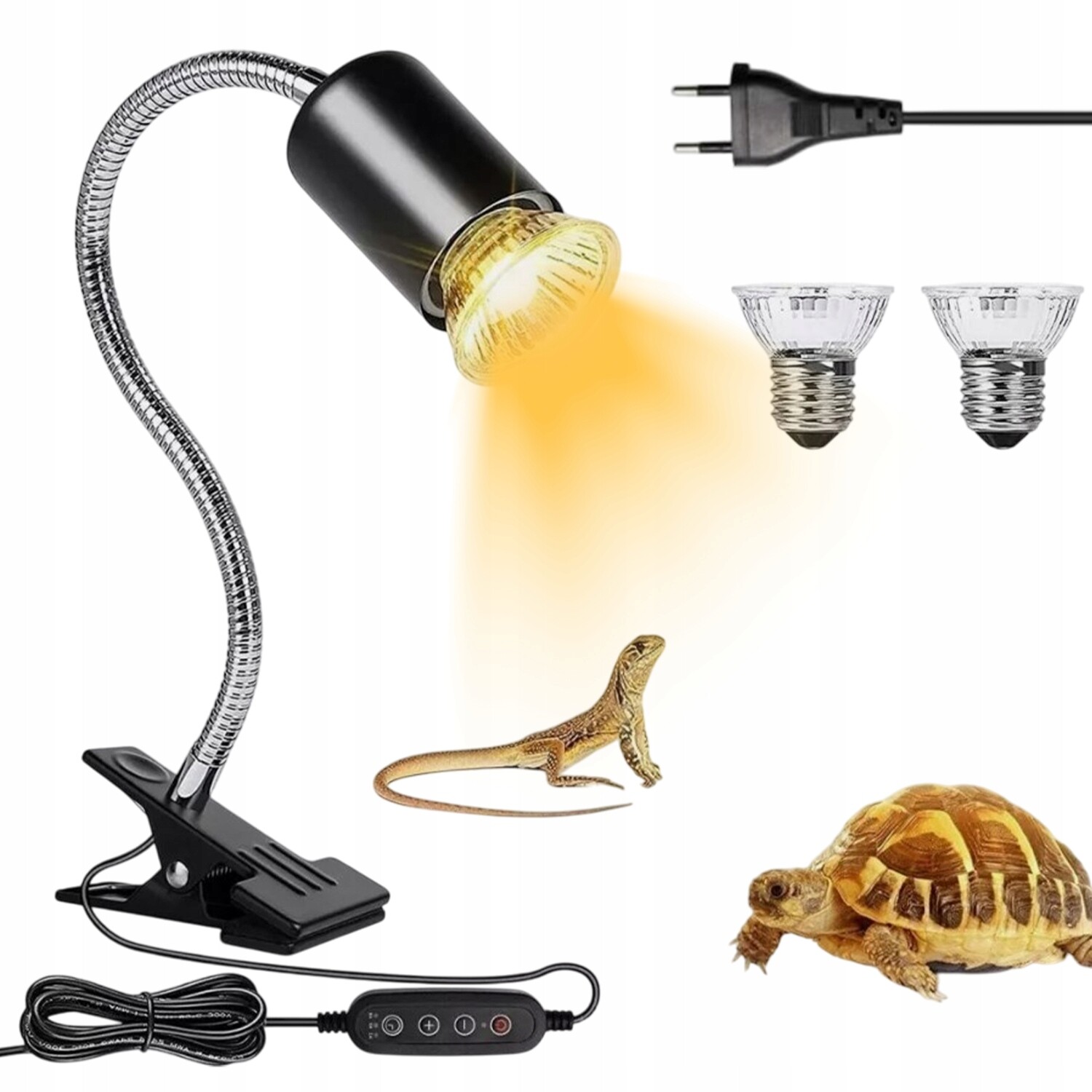 Topná Lampa Pro Akvárium Želvích Hadů S 2 Žárovkami 25 W 50 W