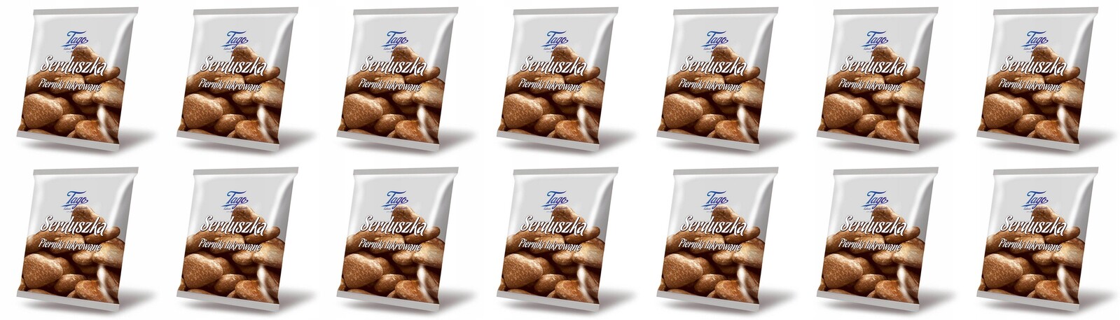 14x 160g Tago Srdíčka v polevě Karton