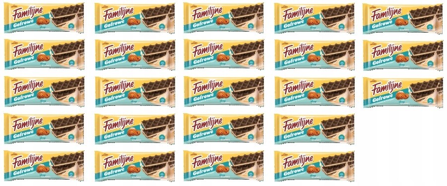 23 x 140 g Jutrzenka Rodinné vaflové oplatky s příchutí slaný karamel Karton