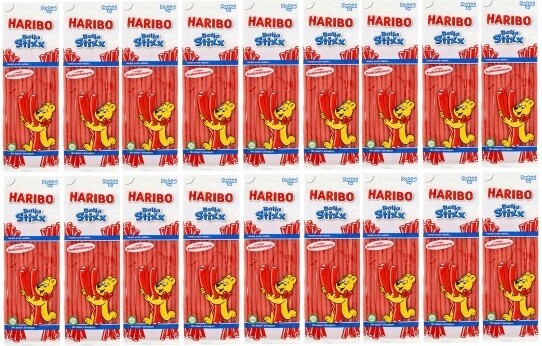18x 170g Haribo Balla Stixx Želé Bonbony jahoda Karton