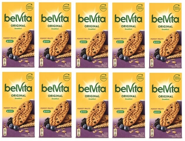10 x 300 g Belvita Ovocné sušenky Forest Karton