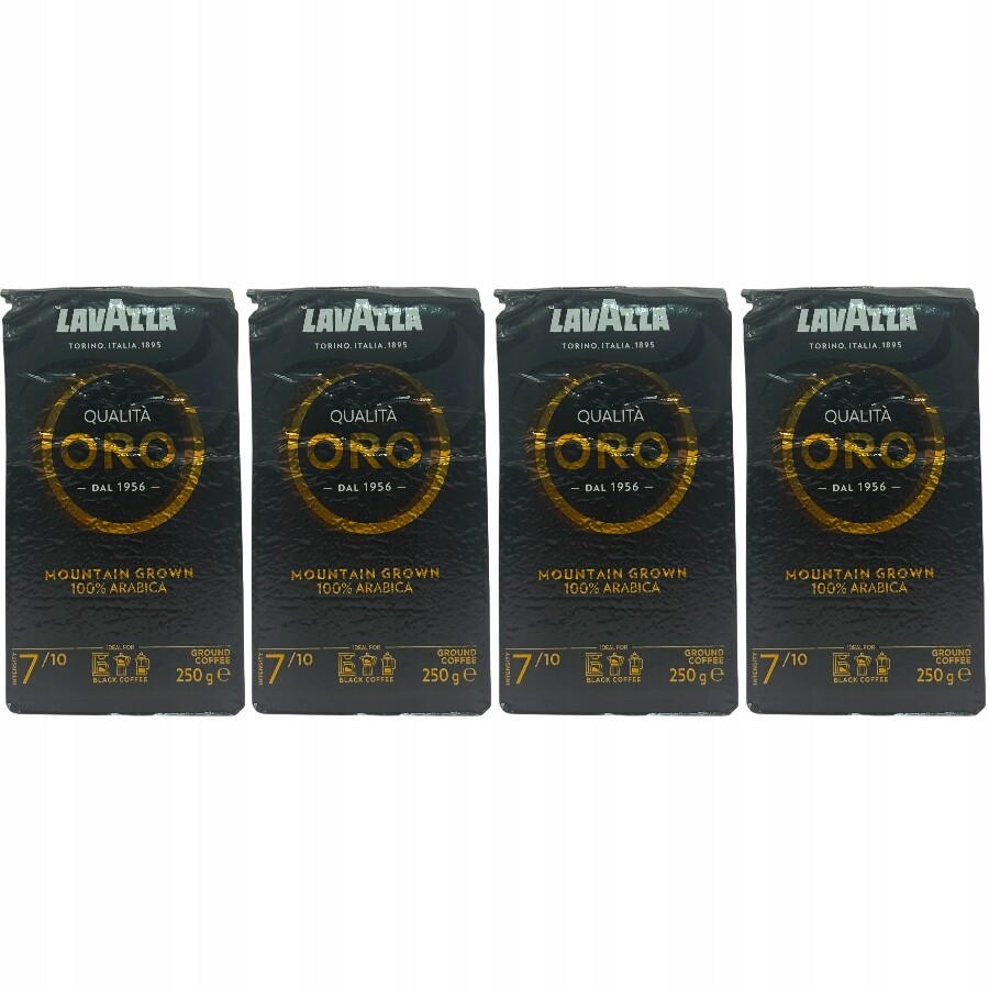 4x Lavazza Qualita Oro Mountain Grown Mletá káva 250g