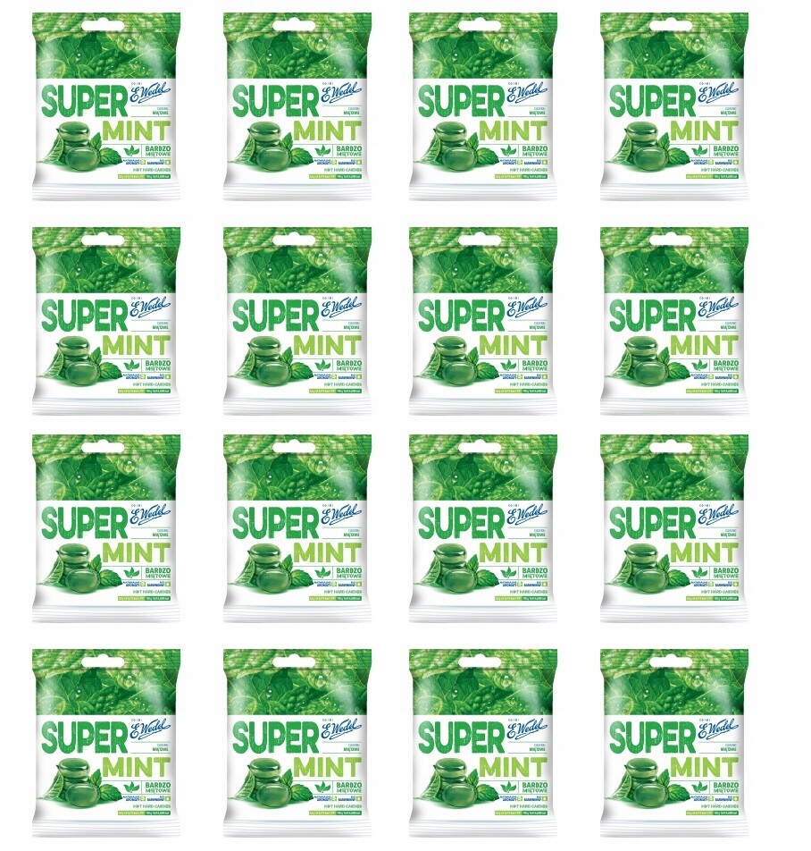 16 x 90 g Wedel Mátové landrynky Supermint Karton