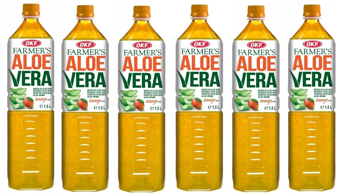 Okf Farmer's Aloe Vera s částicemi aloe Mango 1,5 l 6 kusů